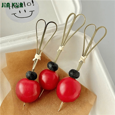 Καρδιά σουβλάκι από μπαμπού